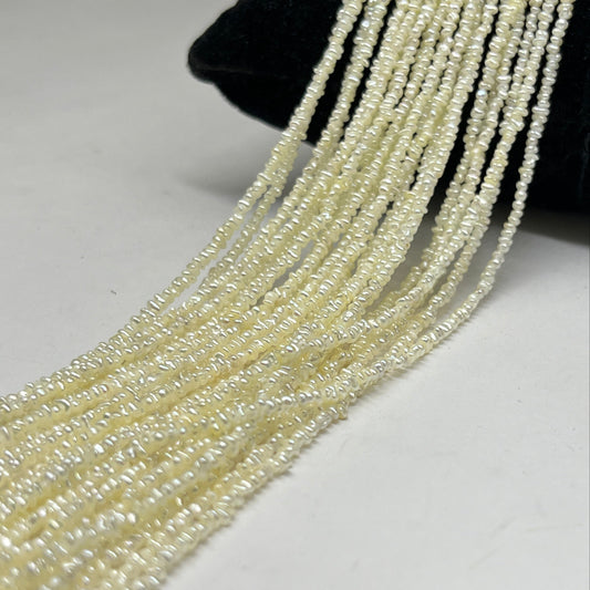 Freshwater Pearl, Cream Color, Uneven Shape, 2.25 MM Size