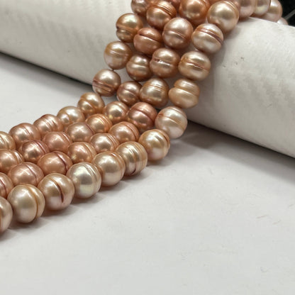 Freshwater Pearl, Light Brown Color, Baroque Shape, 10.5 MM Size