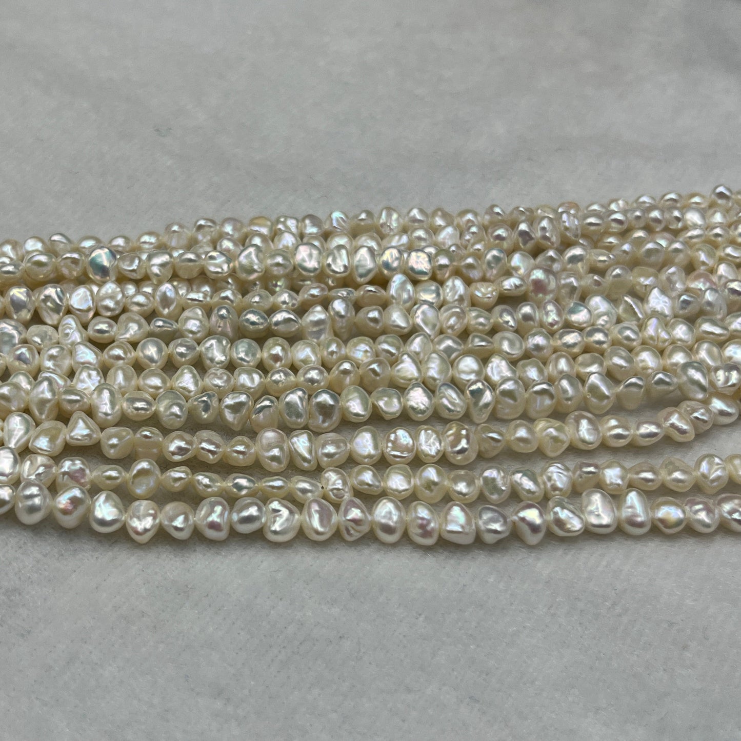 Freshwater Pearl, Off White Color, Fancy Shape, 5-6 MM Size