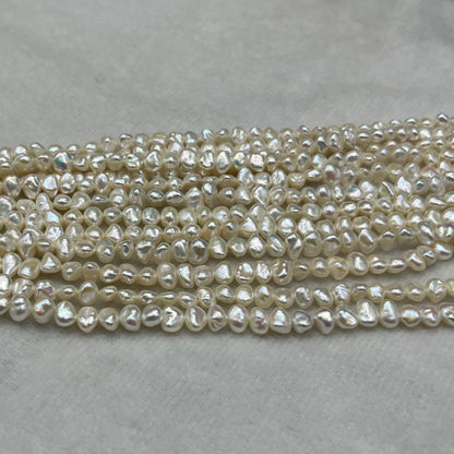 Freshwater Pearl, Off White Color, Fancy Shape, 5-6 MM Size