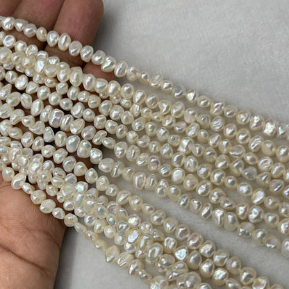Freshwater Pearl, Off White Color, Fancy Shape, 5-6 MM Size