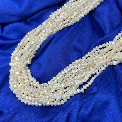 Freshwater Pearl, Off White Color, Fancy Shape, 5-6 MM Size