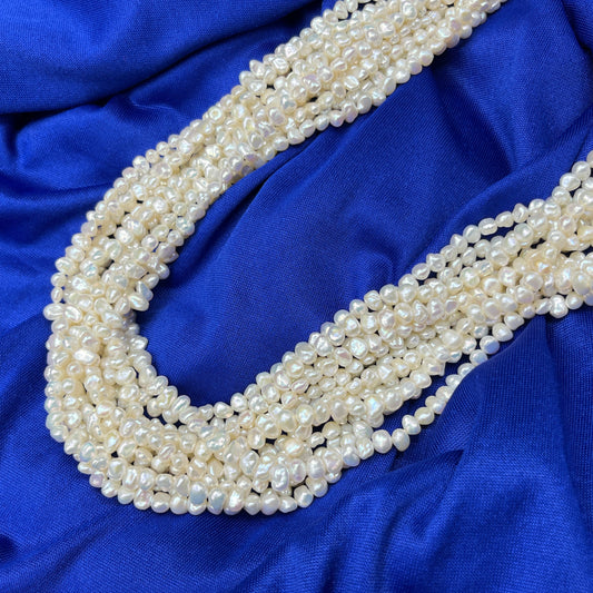 Freshwater Pearl, Off White Color, Fancy Shape, 5-6 MM Size