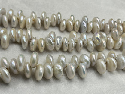 Freshwater Pearl, White Color, Coin Shape, 12.5-13 MM Size