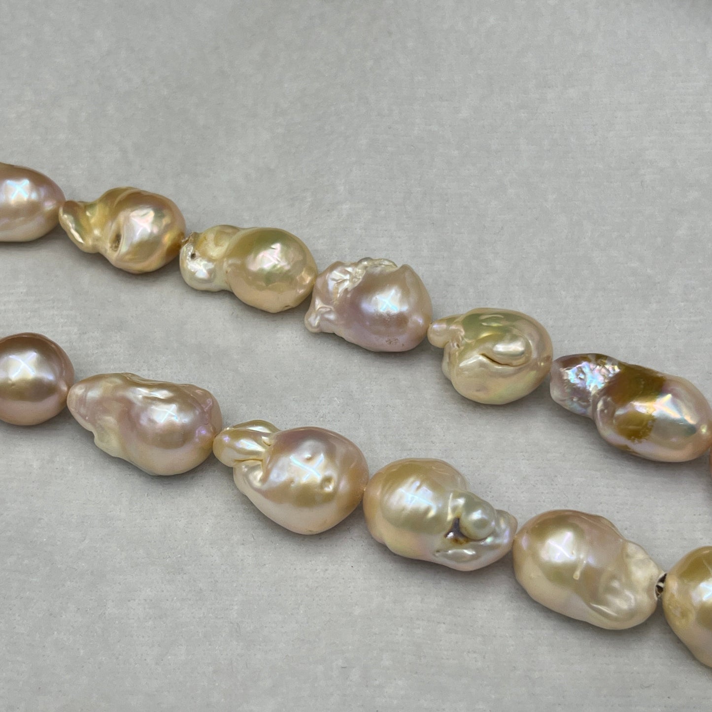 Freshwater Pearl, Pink Color, Baroque Shape, 12-15 MM Size