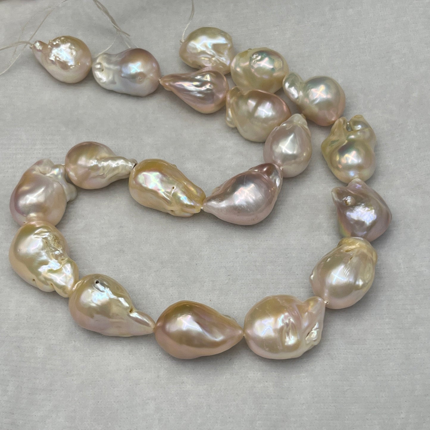 Freshwater Pearl, Pink Color, Baroque Shape, 12-15 MM Size
