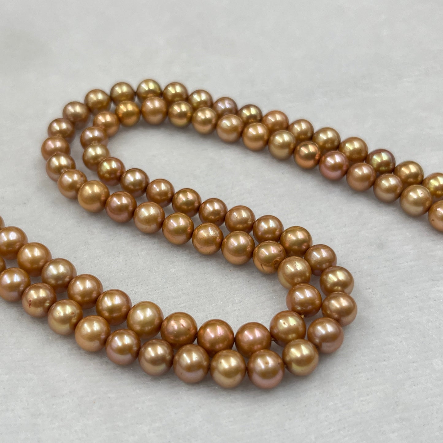 Freshwater Pearl, Brown Color, Oval Shape, 6-6.5 MM Size, AA Luster Pearl