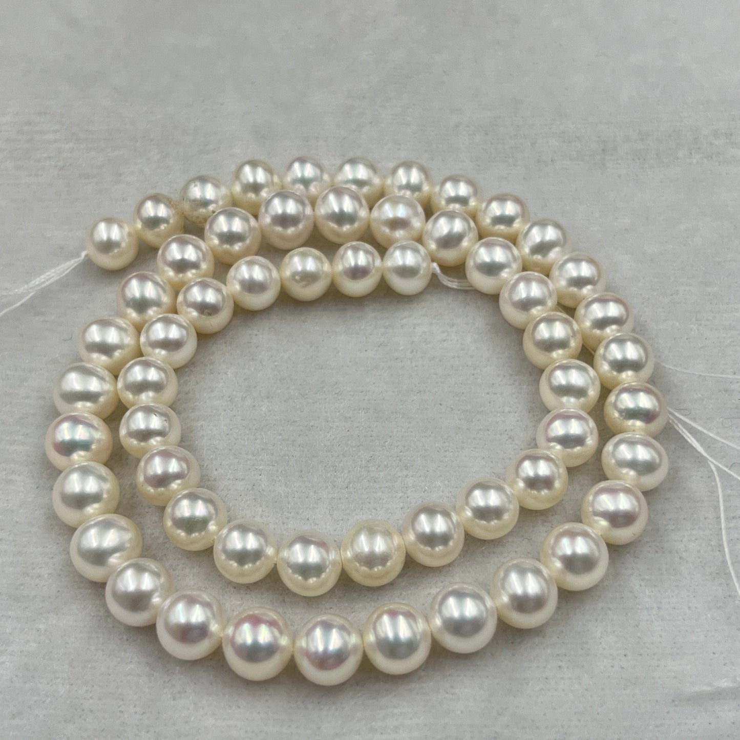 Freshwater Pearl, Off White Color ,Round  Shape