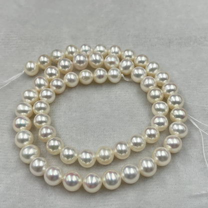 Freshwater Pearl, Off White Color ,Round  Shape