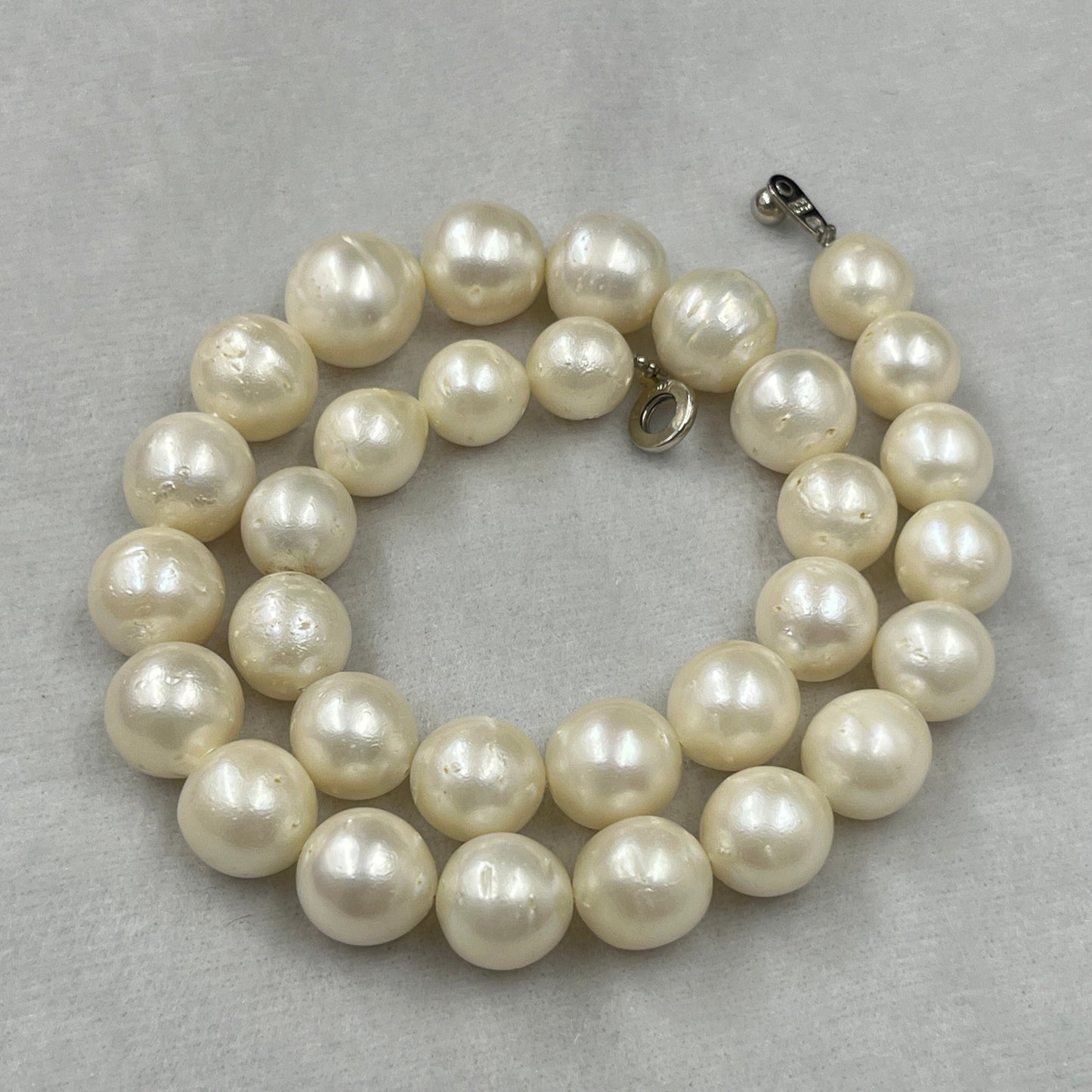South Sea Pearl, Cream Color, Oval Shape, 11.5-15MM Size