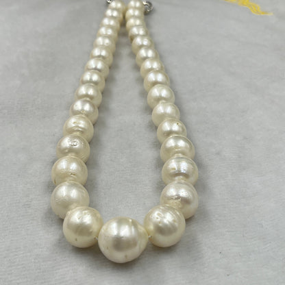 South Sea Pearl, Cream Color, Oval Shape, 11.5-15MM Size