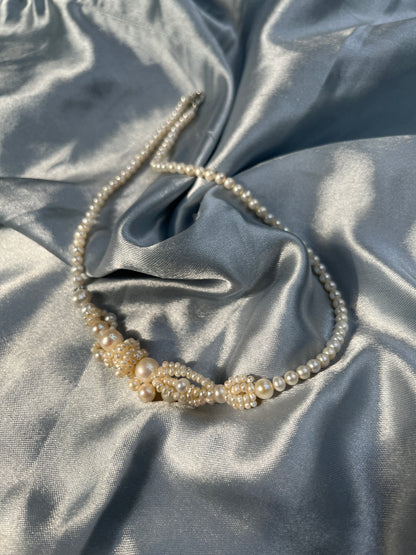 Natural Freshwater Pearl Necklace and pearl Earring | Handmade Elegant Pearl Jewelry | Brass Lock
