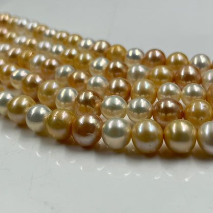 Freshwater Pearl, Multi Color, Oval Shape, 10-11 MM Size