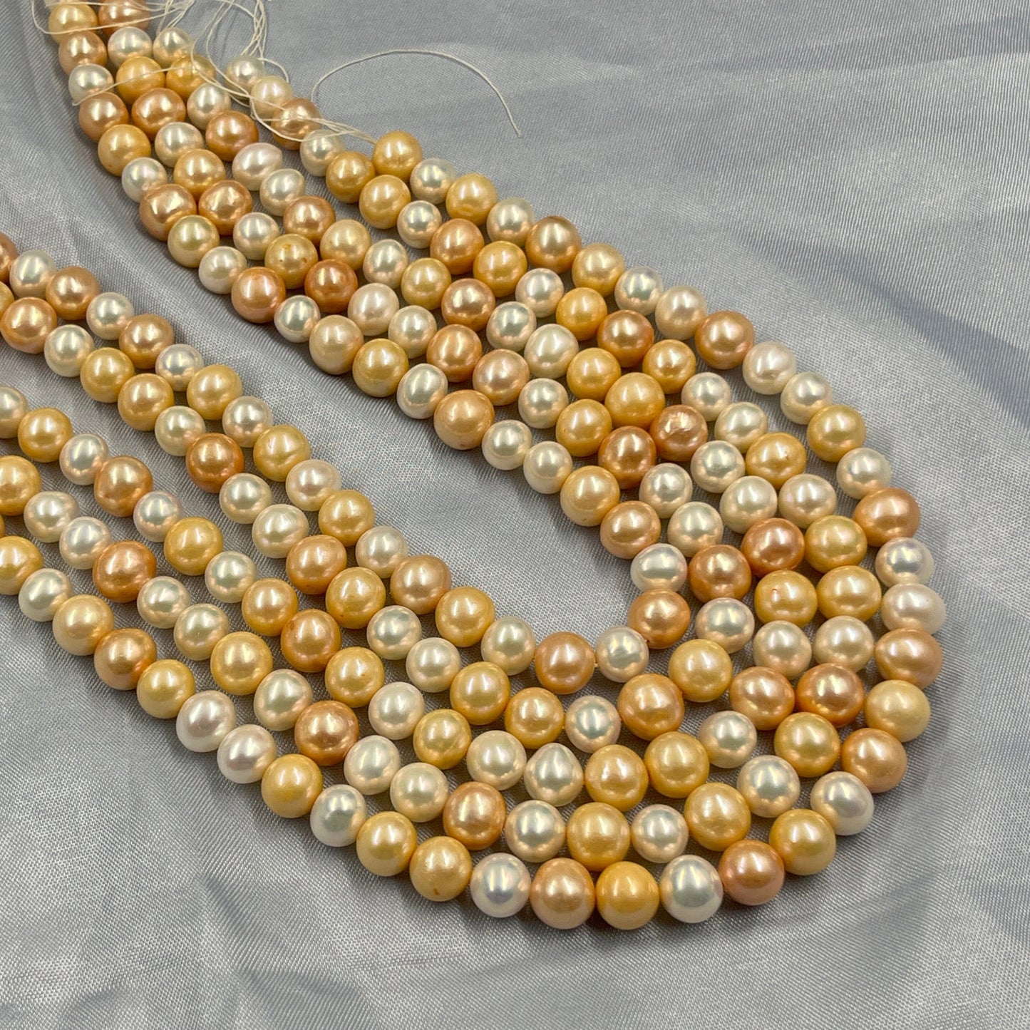 Freshwater Pearl, Multi Color, Oval Shape, 10-11 MM Size