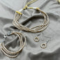 Natural Freshwater Pearl Choker with Earring and Bracelet  Pendant | Handmade Elegant Pearl Jewelry
