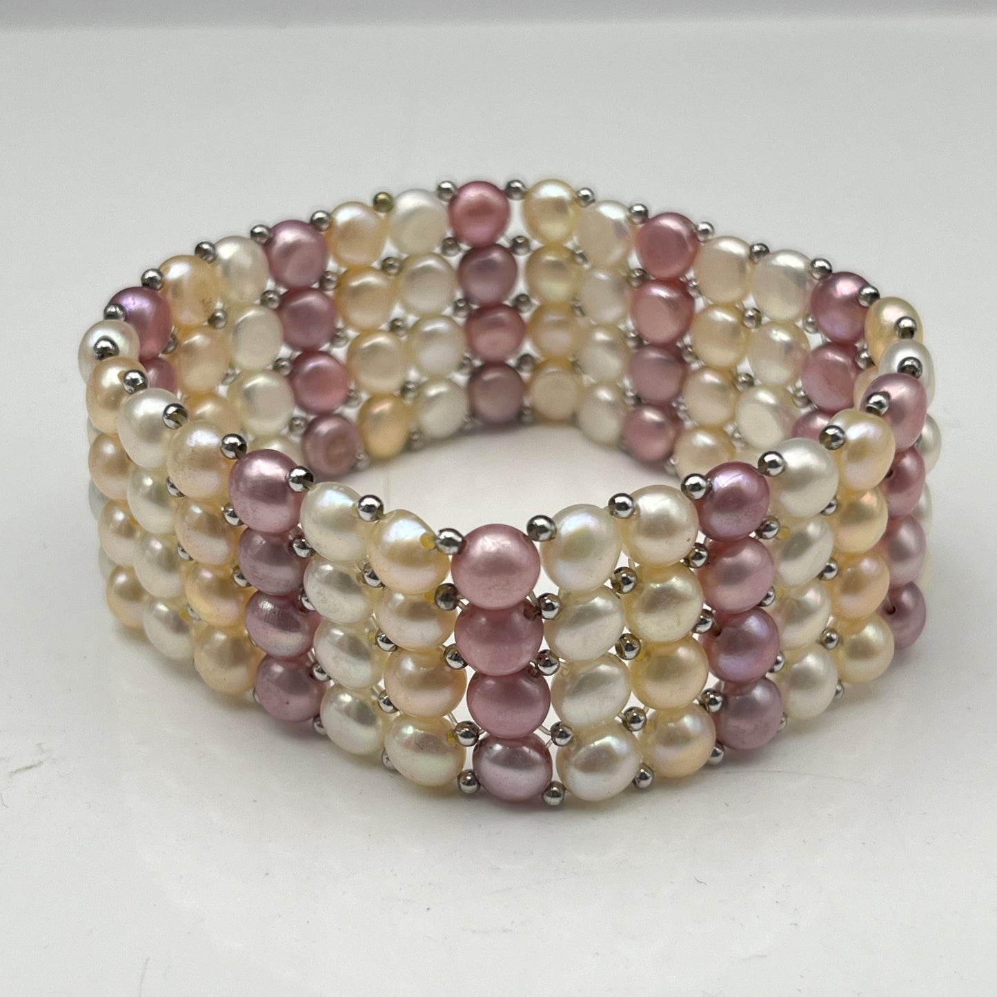 Elegant Multicolor Pearl Bracelet – Handcrafted Luxury