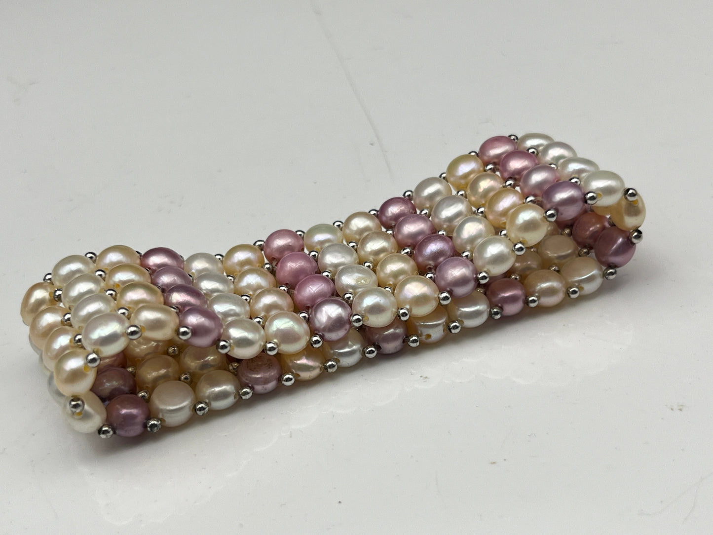 Elegant Multicolor Pearl Bracelet – Handcrafted Luxury