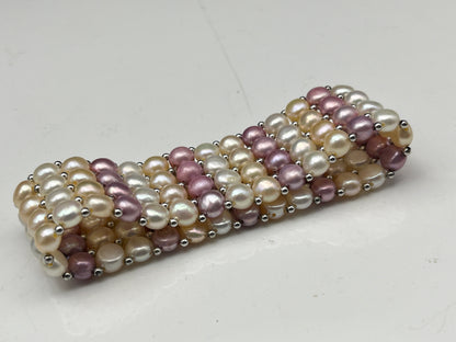 Elegant Multicolor Pearl Bracelet – Handcrafted Luxury