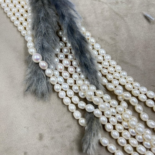 Freshwater Pearl Necklace, Multi Color, Drop Shape, Uneven Size