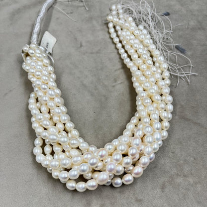 Freshwater Pearl Necklace, Multi Color, Drop Shape, Uneven Size