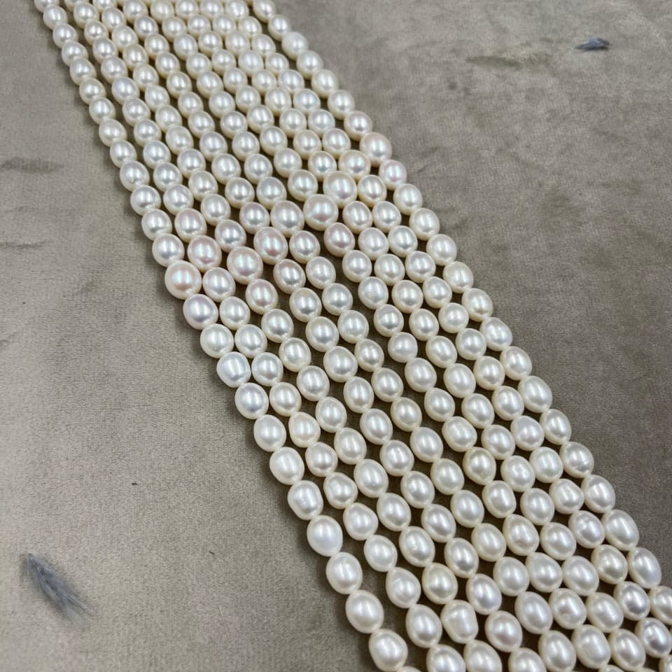 Freshwater Pearl Necklace, Multi Color, Drop Shape, Uneven Size