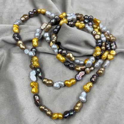 Freshwater Pearl, Purple Color, Baroque Shape, 9*14mm Size