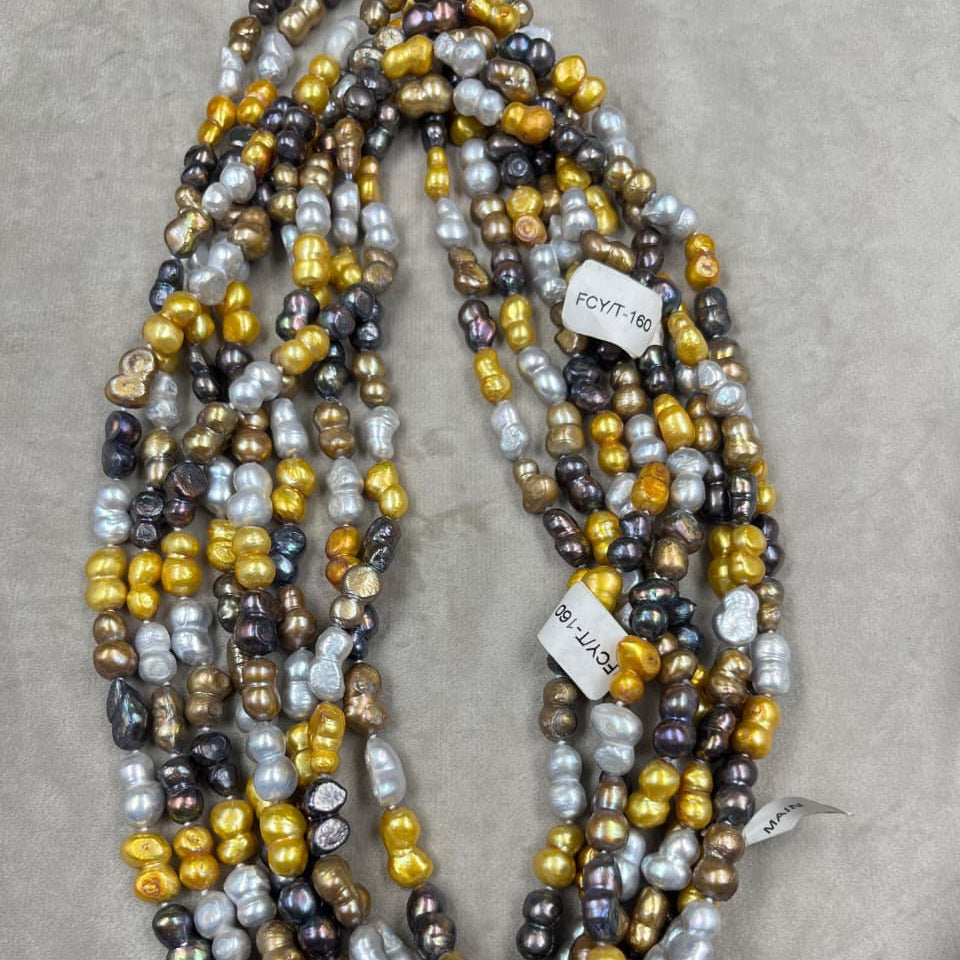 Freshwater Pearl, Purple Color, Baroque Shape, 9*14mm Size
