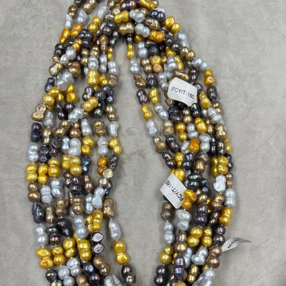 Freshwater Pearl, Purple Color, Baroque Shape, 9*14mm Size