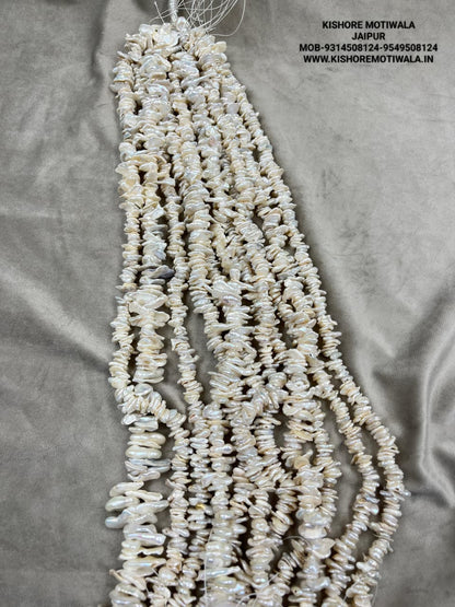 Freshwater Pearl, Cream Color, Fancy Shape, Uneven  Size
