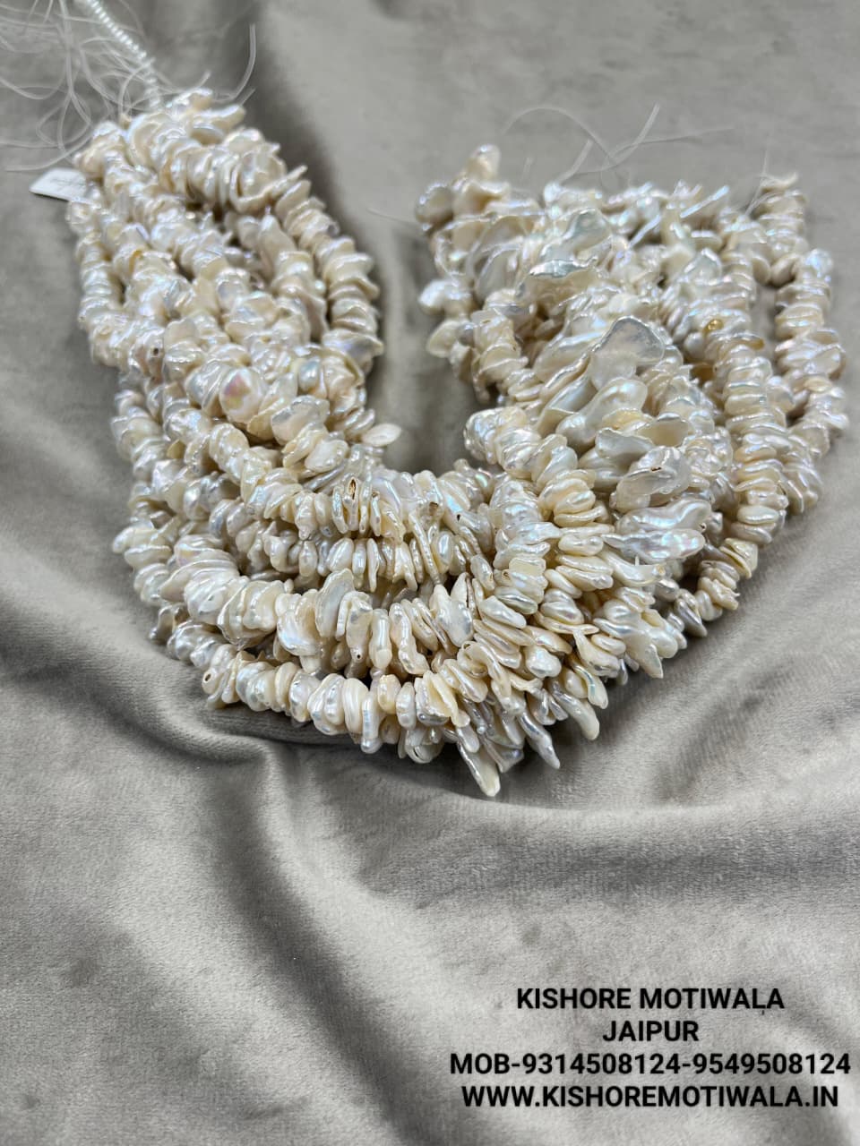 Freshwater Pearl, Cream Color, Fancy Shape, Uneven  Size