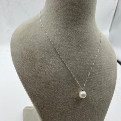 Fresh water pearl pendant with Brass chain and lock