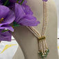 Fresh water pearls necklace with Chinese beads and earring