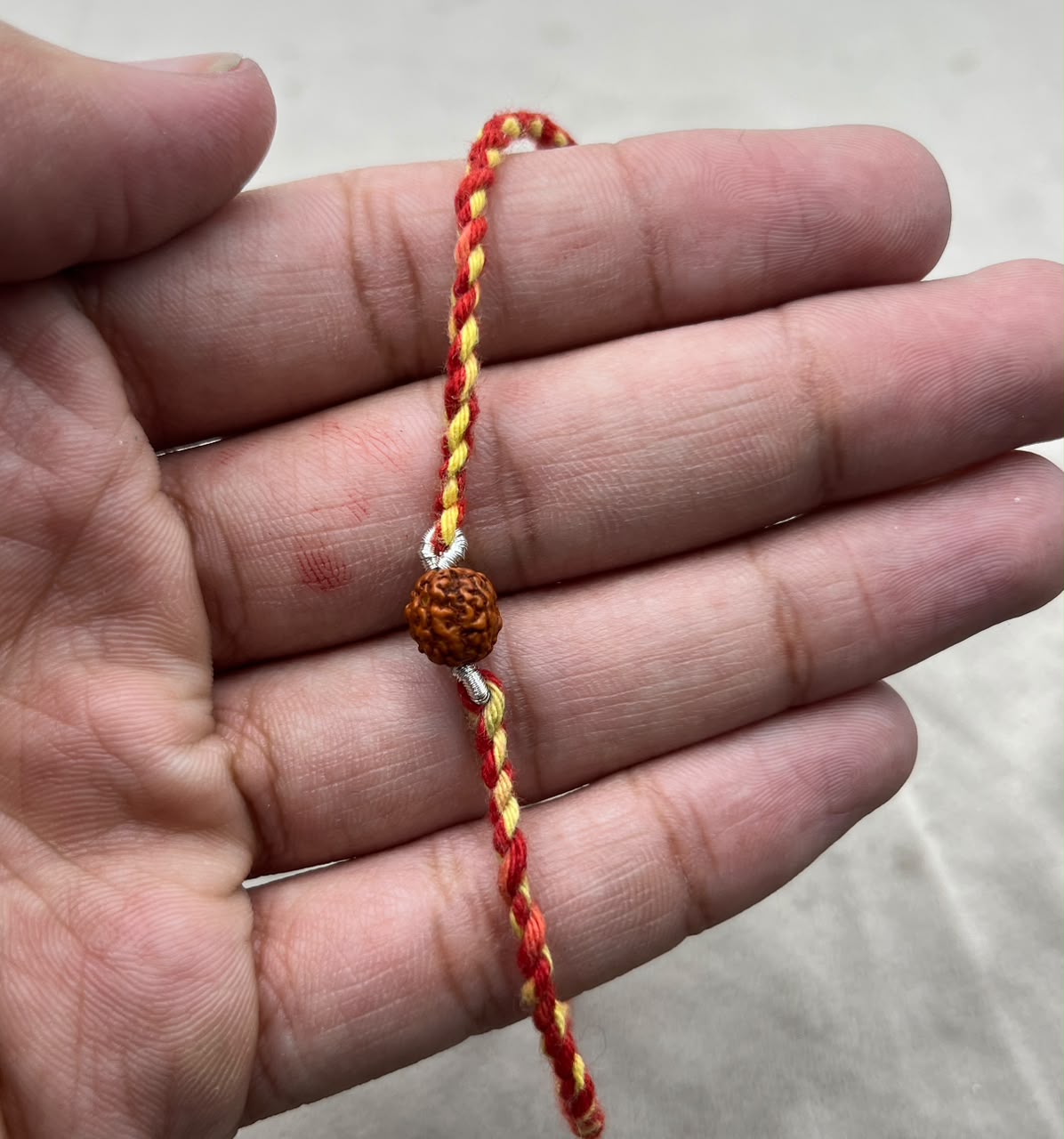 Handcrafted Freshwater Pearl Rakhi | Adjustable Pearl Bracelet | Elegant Raksha Bandhan Gift for Brother
