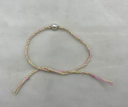 Handcrafted Freshwater Pearl Rakhi | Adjustable Pearl Bracelet | Elegant Raksha Bandhan Gift for Brother