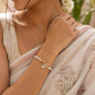 Natural Freshwater Pearl Bracelet | Designer  Charm Bracelet | Gift for Her | Handmade Jewelry