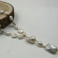 Freshwater Baroque Pearl Necklace | Handmade Natural Cultured Pearl Statement Necklace | Women's Jewelry