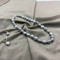 Grey Freshwater Pearl Necklace Set | Tumble Shape Pearl Jewelry | Elegant Gift for Her
