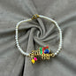 Natural Freshwater Pearl Rakhi | Elegant Raksha Bandhan Bracelet | Handmade Festival Jewelry