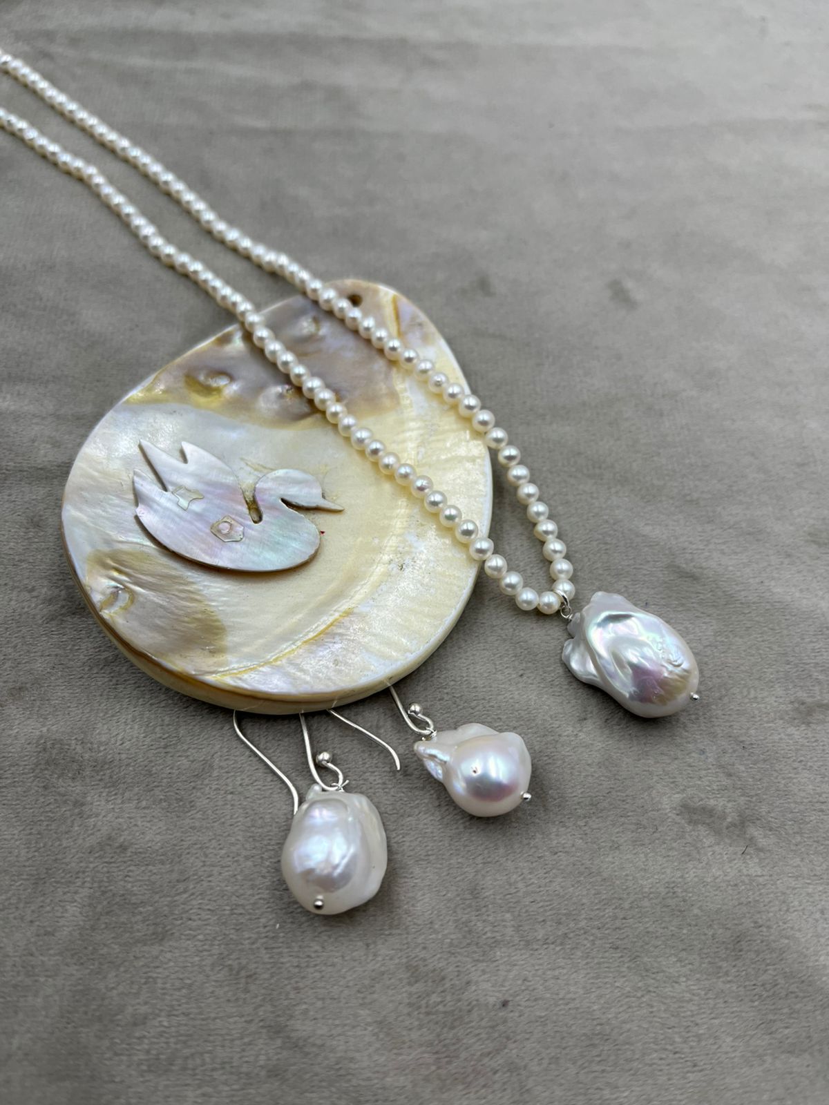 Freshwater Pearl  Necklace | Handmade Natural Cultured Pearl Necklace | Elegant Women's Jewelry