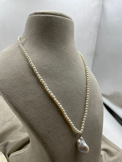 Freshwater Pearl  Necklace | Handmade Natural Cultured Pearl Necklace | Elegant Women's Jewelry