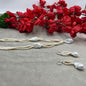 Natural Freshwater Pearl Necklace with pearl earring | Handmade Elegant Pearl Jewelry | Brass Lock