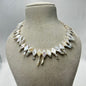 Natural Freshwater Pearl Necklace with pearl earring | Handmade Elegant Pearl Jewelry | Brass Lock
