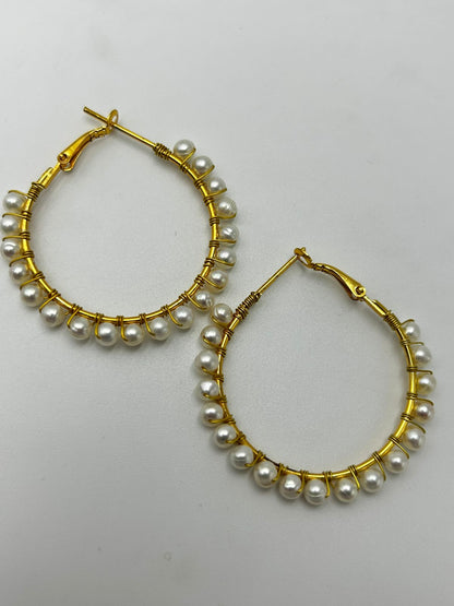 Natural Freshwater Pearl Earrings