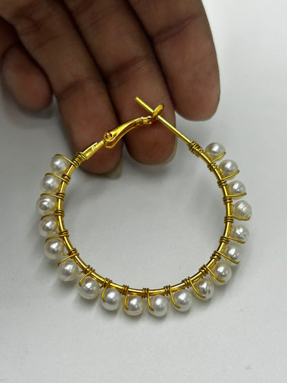 Natural Freshwater Pearl Earrings