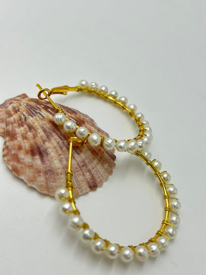 Natural Freshwater Pearl Earrings