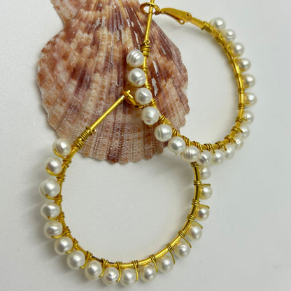 Natural Freshwater Pearl Earrings