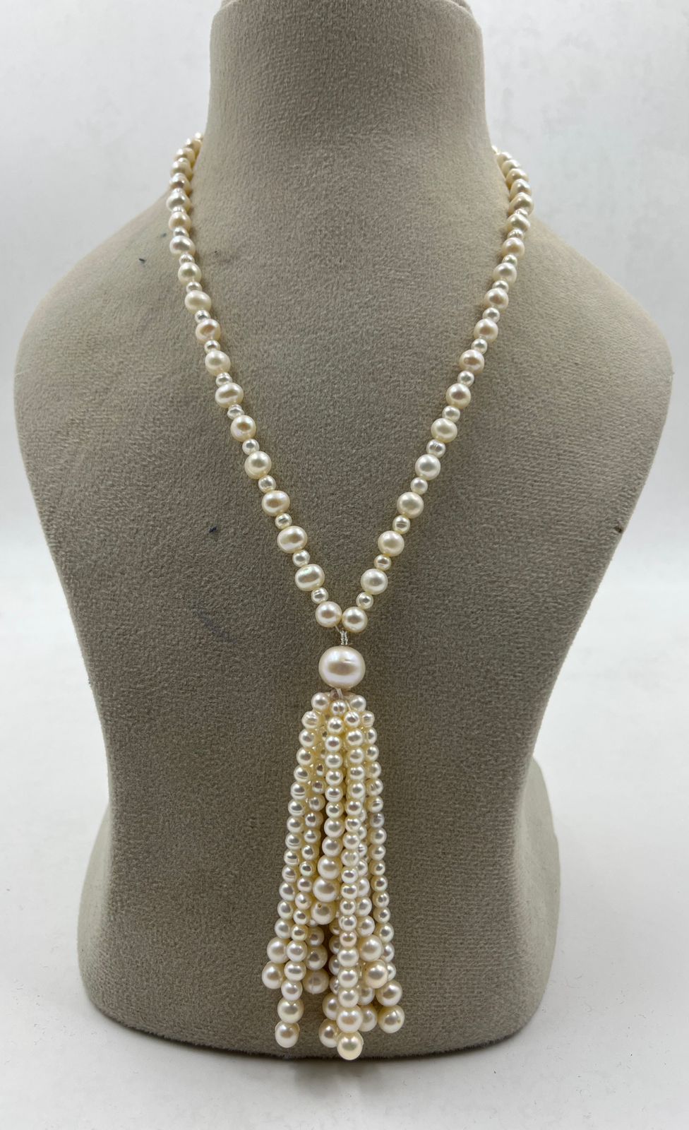 Natural Freshwater Pearl Necklace | Handmade Elegant Pearl Jewelry | Brass Lock