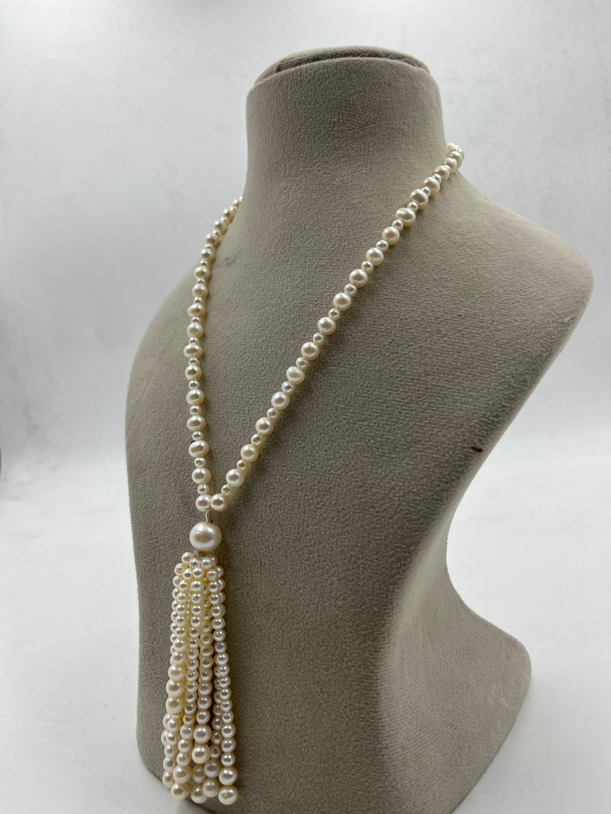 Natural Freshwater Pearl Necklace | Handmade Elegant Pearl Jewelry | Brass Lock