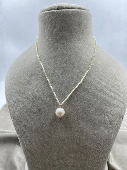 Natural Freshwater Pearl Necklace  | Handmade Elegant Pearl Jewelry | Brass Lock