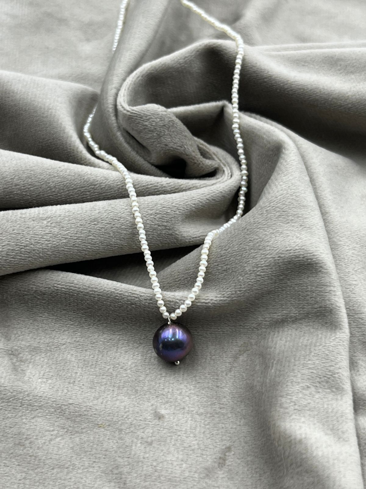 Natural Freshwater Pearl Necklace  | Handmade Elegant Pearl Jewelry | Brass Lock